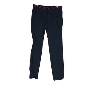MASON'S CLOTHING - MEN'S 46 - NAVY COTTON BLEND CASUAL TORINO SUMMER PANTS